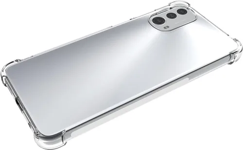 Vista 5 de USTIYA Funda para Motorola Moto E32 4G/E32S Clear TPU Cuatro Esquinas Cubierta Protectora Transparente Suave Funda