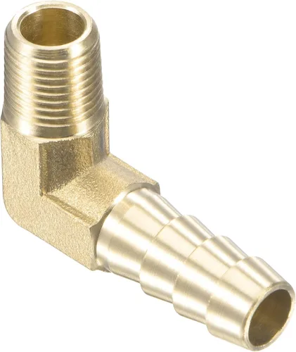 Vista 17 de M METERXITY Accesorios de púas de manguera de latón - Codo de 90 grados Conector de tubo de latón de 1/4 de pulgada Aplicar al gas de agua