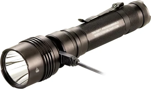 Vista 5 de Streamlight 88077 ProTac HPL USB de 1,000 lúmenes, 35,000 candelas, linterna táctica LED recargable por USB de largo alcance con cable USB y funda