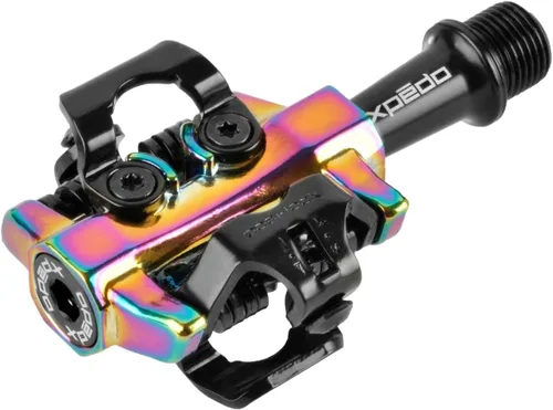 Vista 2 de XPEDO CXR - Pedales de ciclismo sin clip Entrada de doble cara, retención Posi-Lock, cuerpo de aluminio ligero, ideal para ciclocross, grava