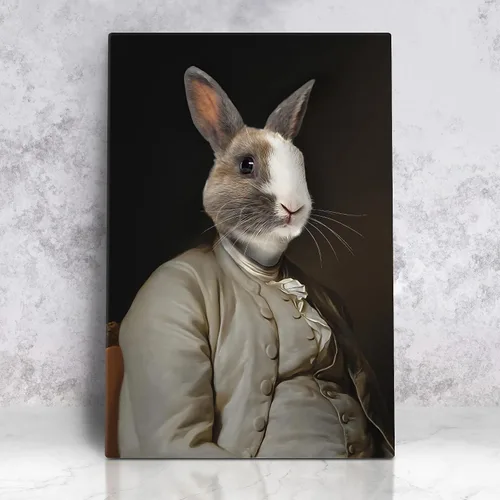 Vista 31 de Awesometik Impresión en lienzo personalizada retrato real de mascota a partir de foto, retrato personalizado del Renacimiento, retratos, retratos 20