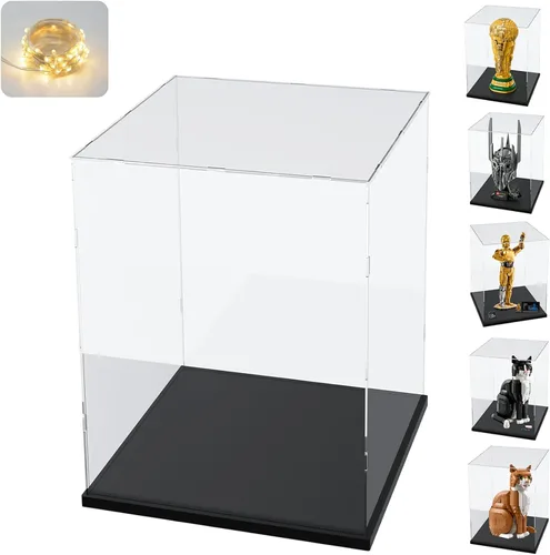 Vista 31 de Vitrina de acrílico transparente engrosada para coleccionables de Lego 75328 75976 Minifigure, caja transparente de autoensamblaje a prueba de polvo