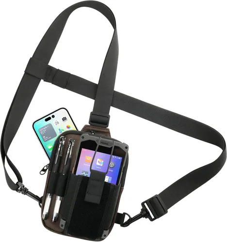 Vista 8 de Funda para Escáner, Arnés de Pecho Universal para Escáner de Código de Barras, Estuche de Transporte para Symbol, Zebra, USPS, Escáneres Postales