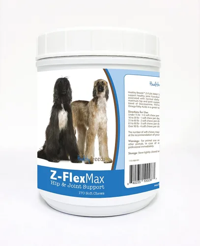 Vista 66 de Healthy Breeds Afghan Hound Z-Flex Max - Masticables suaves para cadera y articulaciones, 100