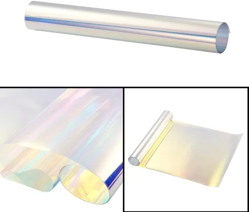 Vista 8 de XhuangTech Película de protección solar para ventana lateral de automóvil, película de protección solar verde dorado camaleón, 76% VLT para ventana