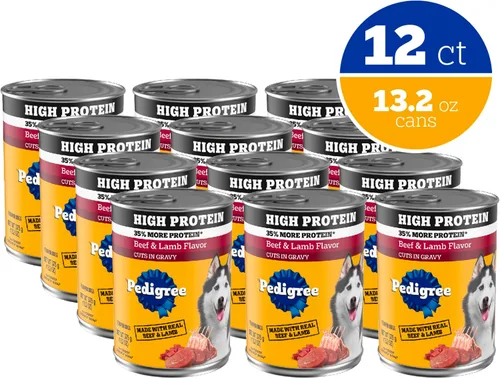 Vista 2 de Pedigree Alimento húmedo para perros con alto contenido de proteínas, carne