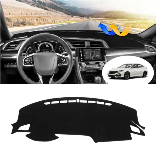 Vista 10 de FIILINES Cubierta para tablero Compatible con Mazda 3 2010-2013 Accesorios Tapete para tablero para Mazda 3 Accesorios Tapete para salpicadero