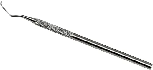 Vista 13 de Herramienta de cuidado dental para eliminar la placa y el sarro en casa hecha de acero inoxidable con puntas de precisión Diseño de mango moleteado