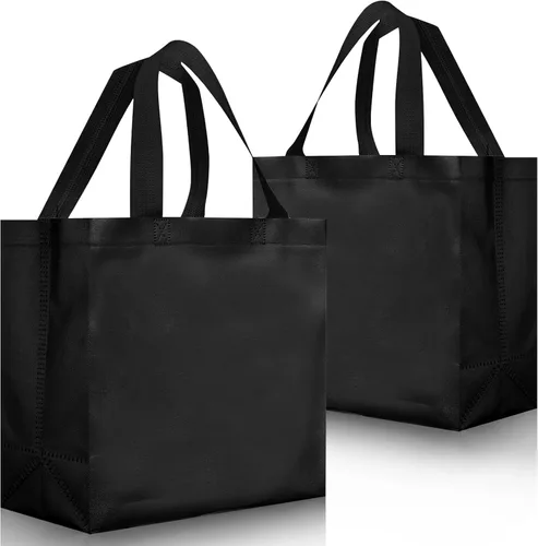 Vista 7 de Eccliy - 80 bolsas de regalo reutilizables, tamaño mediano, color negro