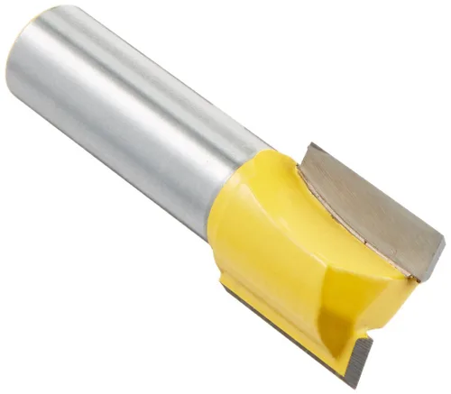 Vista 49 de Yonico Brocas de ruteadora, broca recta de 1 pulgada de diámetro X 1 pulgada de altura, vástago de 1/2 pulgada 14030