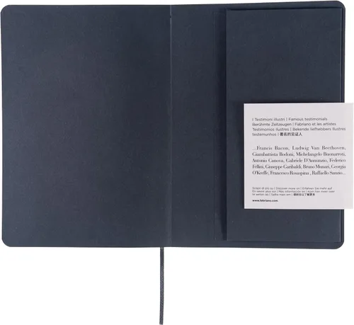 Vista 7 de Fabriano Ispira - Cuaderno de tapa suave, 5.8 x 8.3 pulgadas, A5, forrado, negro