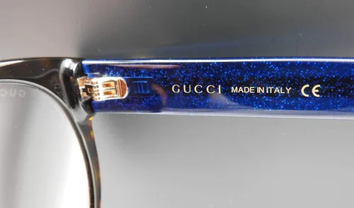 Vista 5 de GUCCI GG0035S - 004 Gafas de sol HavanaAzul con lente degradado marrón 2126in