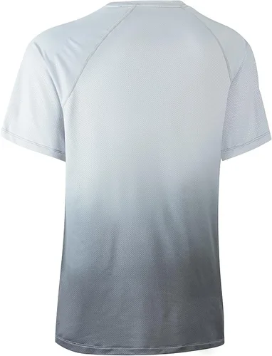 Vista 3 de Camiseta de protección solar para hombre, para correr, SPF 50+, manga corta, secado rápido, para pesca y surf