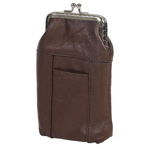 Vista 24 de Funda para cajetilla de cigarrillos de cuero con bolsillo para mechero, regular o 100 unidades, de Leatherboss (negro)