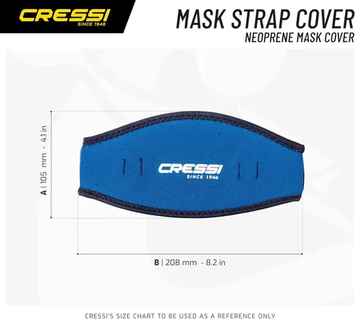 Vista 3 de Cressi Funda de neopreno para máscara de buceo, ideal para cabello largo o para identificación