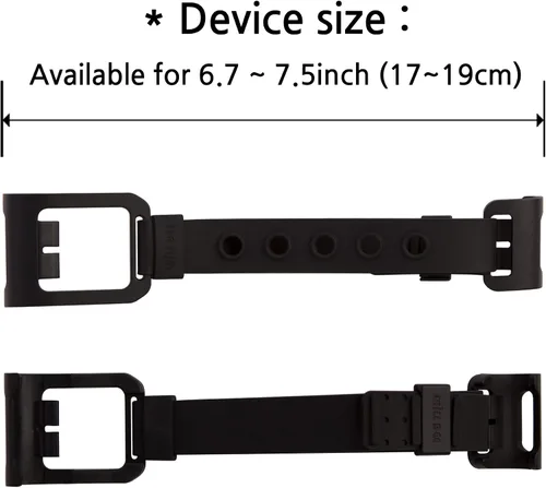 Vista 2 de WiLLBee CLIPON - Correa de silicona suave doble para Kindle, soporte de mano compatible con Kindle Paperwhite (6.8 pulgadas) / Kindle Fire 7
