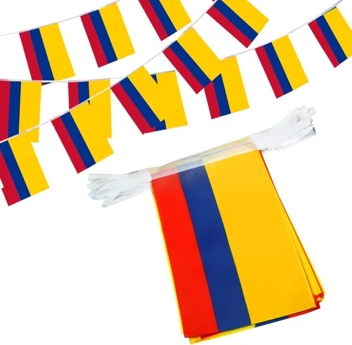 Vista 8 de Anley Banderines de cuerda de Argentina, banderines para eventos patrióticos, decoración del Día de la Independencia de Argentina, 9 de julio