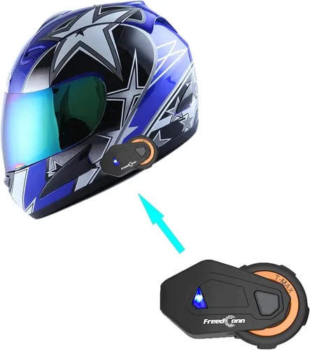 Vista 2 de WOW Casco integral para motocicleta de calle