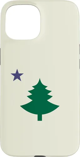 Vista 6 de Original Old Maine State Flag 1901 Pine Tree Star Case for iPhone 17