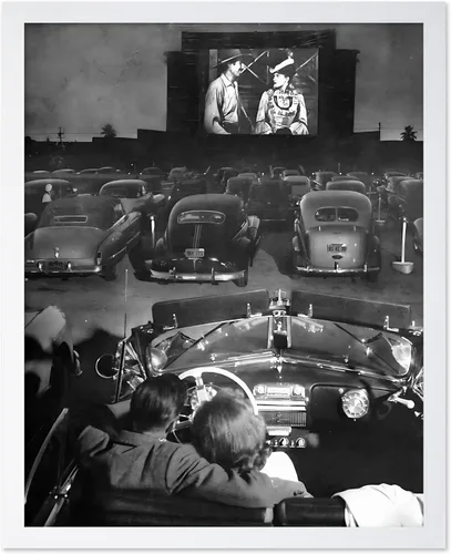 Vista 20 de Póster de arte de moda de Poster Master - Mujer en impresión de auto clásico - Arte en blanco y negro - Arte fotográfico - Arte de autos - Arte