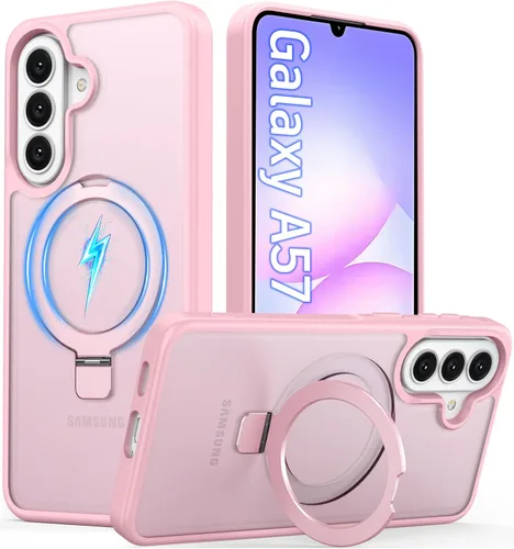 Vista 36 de Oterkin Funda para Google Pixel 10a con soporte magnético de giro de 360° [compatible con MagSafe] [antideslizante] [15 pies] a prueba de golpes