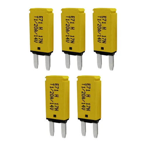 Vista 20 de Mini ATM Auto Reinicio 5 Amperios Disyuntor de Circuito Fusible para Protección de Batería de Audio Automotriz Marina RV Coche Camión (T1) Reinicio