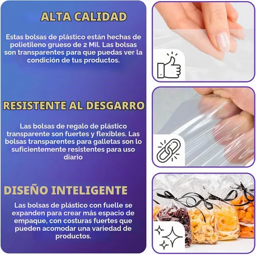 Vista 3 de APQ - Bolsas de polietileno con fuelle Transparente