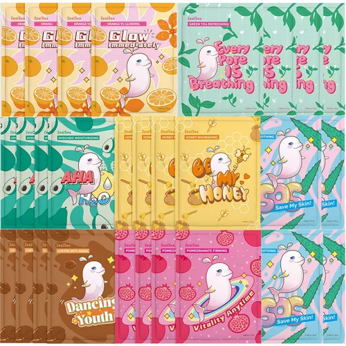 Vista 12 de ZealSea Mascarillas faciales para el cuidado de la piel, mascarillas faciales para mujeres para el cuidado de la piel, mascarillas de belleza