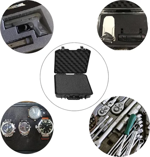Vista 5 de Ant Mag Funda rígida impermeable con espuma Pick & Pluck - Interior de 9.2 x 6.5 x 2.7 pulgadas - Caja protectora de almacenamiento de viaje