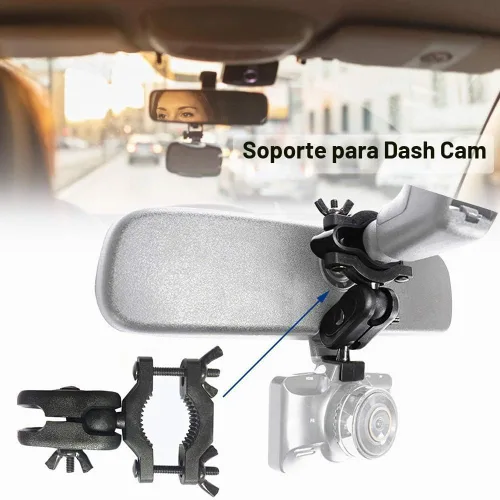 Vista 7 de Kit de soporte de montaje en espejo retrovisor para cámara de salpicadero