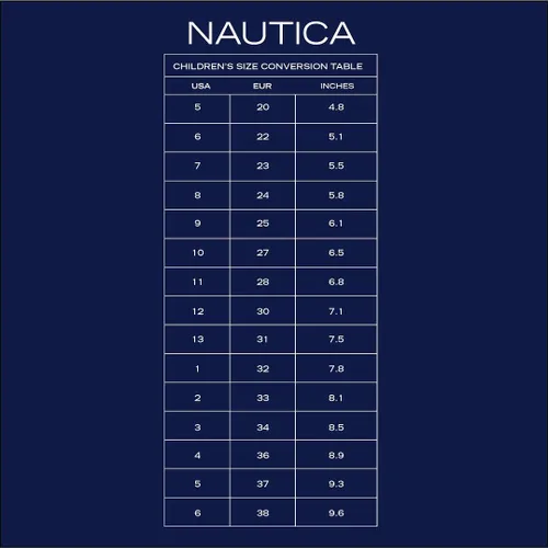 Vista 5 de Nautica Akeley - Tenis para niños sin cordones para jóvenes y niños (niños grandes, pequeños y bebés)