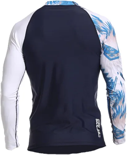 Vista 3 de LCDRMSY Y780 - Camiseta de protección contra erupciones para hombre, manga larga, surf, esnórquel, natación, deportes acuáticos, secado rápido, UPF