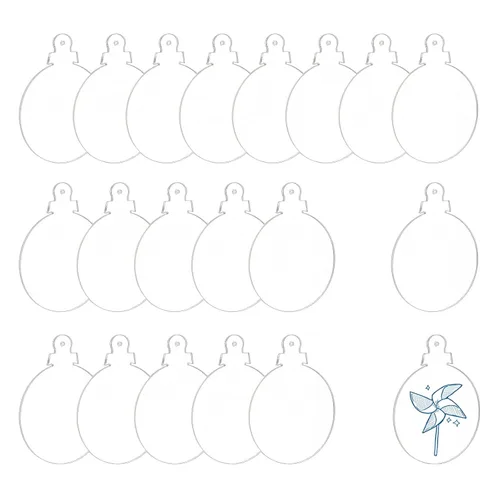 Vista 8 de NBEADS 20 hojas de acrílico transparente, círculos acrílicos redondos de 3.0 x 0.2 in, hojas de acrílico en blanco, paneles acrílicos para proyectos
