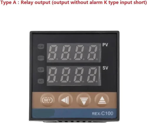 Vista 2 de REX-C100 Digital PID Controlador de Temperatura Inteligente Universal/K Tipo REX C100 Termostato SSR Salida de Relé (Tipo A)