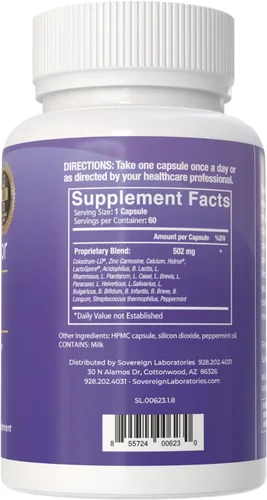 Vista 3 de GastroDefense Stomach Armor - Probiótico y preestable - Calostro liposomal LD mejorado. Las manchas beneficiosas colonizan y promueven la salud