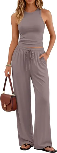 Vista 11 de Trendy Queen Conjunto de descanso de 2 piezas de verano para mujer 2026 Negro