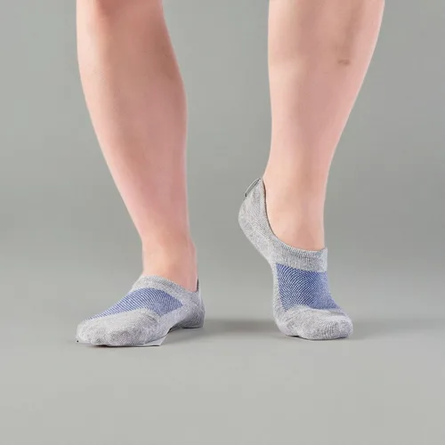 Vista 7 de IDEGG - Calcetines deportivos de algodón de corte bajo con agarre antideslizante para hombres