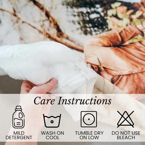 Vista 8 de Pure Country Weavers envía al día siguiente, manta súper suave de forro polar con foto personalizada - Imagen personalizable - Fabricada en Estados