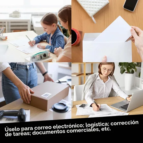 Vista 4 de Miseyo Sello de fecha autoentintado - Negro (2 almohadillas de tinta de repuesto negras incluidas)