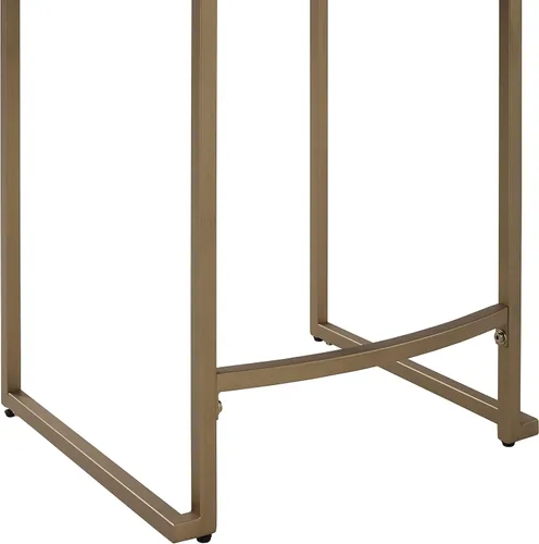 Vista 7 de Crosley Furniture Harlowe - Juego de 2 taburetes de bar tapizados con altura de mostrador, cocina y comedor, crema y dorado