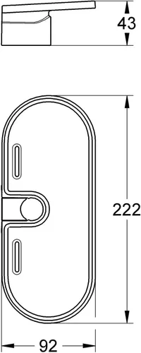 Vista 2 de GROHE Vitalio 27725000 - Jabonera universal para ducha, color transparente