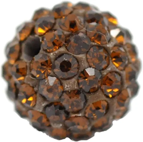 Vista 31 de RUBYCA Pave - Cuentas de arcilla de cristal checo para joyería Shamballa (20 unidades, 0.472 pulgadas, morado claro)