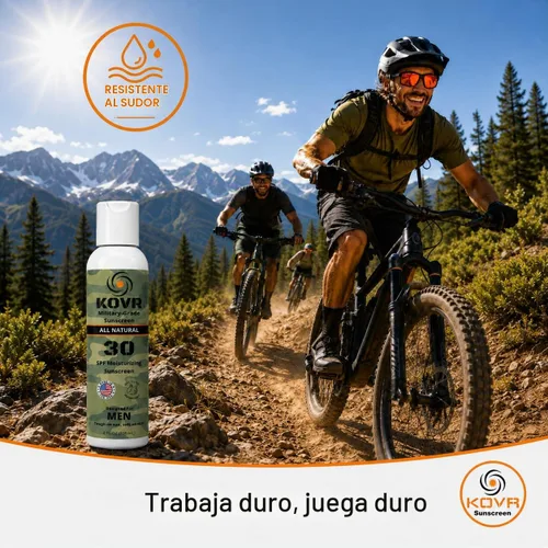 Vista 5 de Kovr Reef Safe Protector solar mineral SPF 30 con óxido de zinc, sin perfume, 4 onzas líquidas