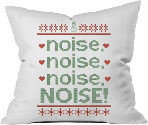 Vista 8 de Oh, Susannah Funda de almohada de 18 x 18 pulgadas con texto en inglés "Baby Its Cold Outside So Let's Cuddle", funda de almohada de Navidad