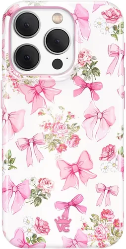 Vista 89 de VELVET CAVIAR Funda para iPhone 15, compatible con MagSafe, probada en caídas de 10 pies, Berry Baby