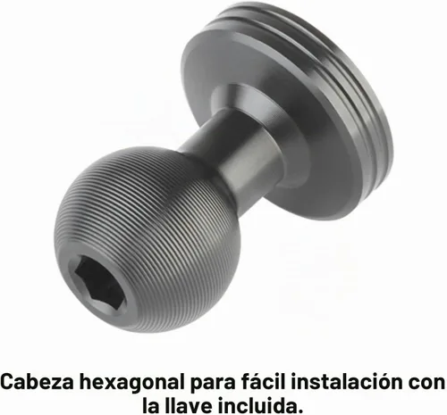 Vista 5 de Bulletpoint Adaptador de cámara roscado de aluminio de 1/4 "-20 con bola integrada de 0.787 in