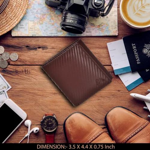 Vista 19 de Cartera de cuero RFID hecha a mano para hombres, elegante cartera de bolsillo frontal triple con 2 ranuras para identificación y 9 tarjetas, Azul