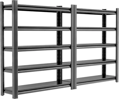 Vista 9 de Hzdbhd Estantería de garaje de 24 pulgadas de profundidad x 48 pulgadas de ancho x 72 pulgadas de alto, estantes de almacenamiento resistentes