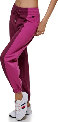 Vista 3 de Tommy Hilfiger Pantalones deportivos para mujer Joggers con cordones ajustables