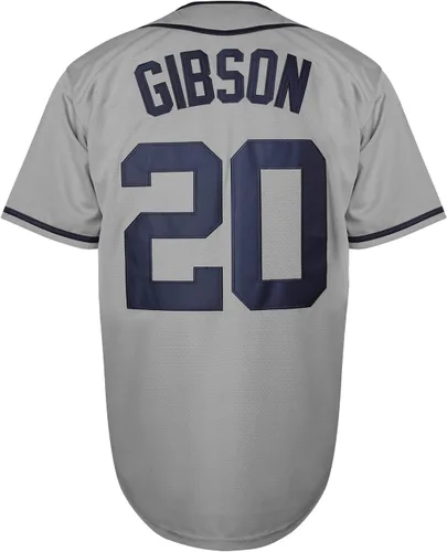 Vista 3 de Josh Gibson Jersey, 20 Homestead Grays Negro Liga Nacional Camiseta de Béisbol, Camiseta deportiva cosida S-3XL